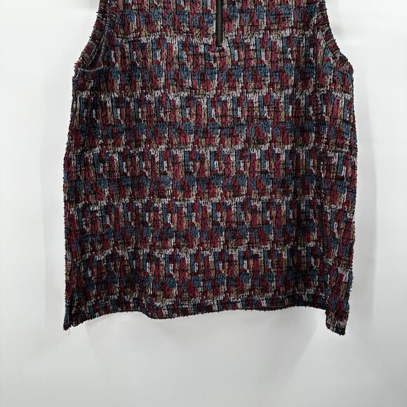 Akemi Kin Top Shirt Womens Large Petra Mock Neck Knit Tank Preppy Capsule - Picture 5 of 11